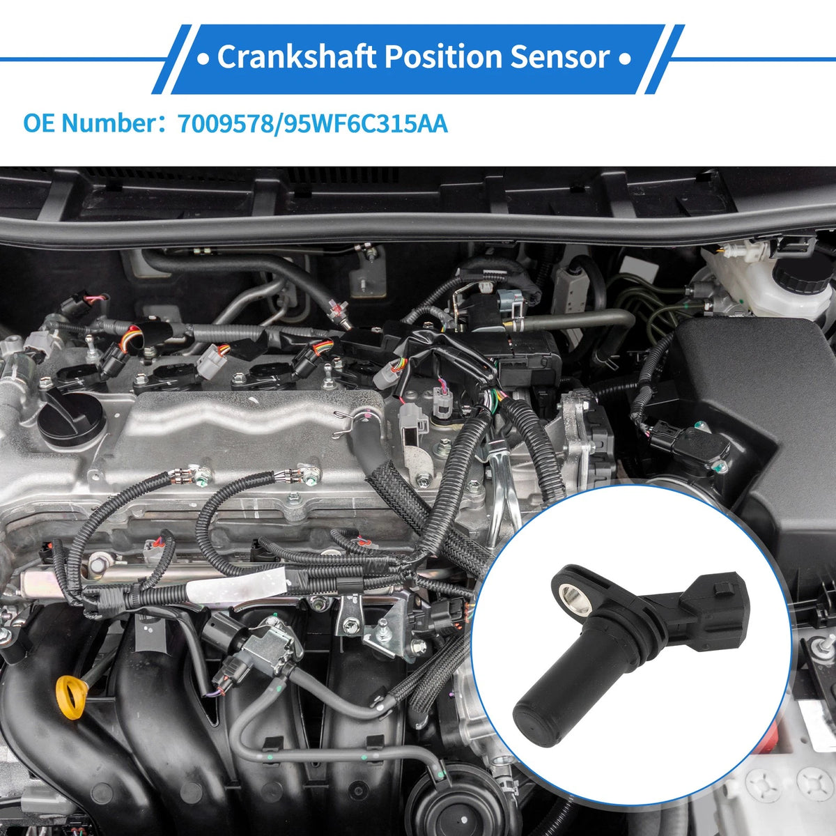 Crankshaft Position Sensor for Ford Escort Mk5 1.8i 16V (1993-1995)