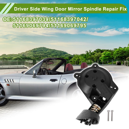 Driver Side Wing Door Mirror Spindle Repair for BMW Z3 (1994-2002)