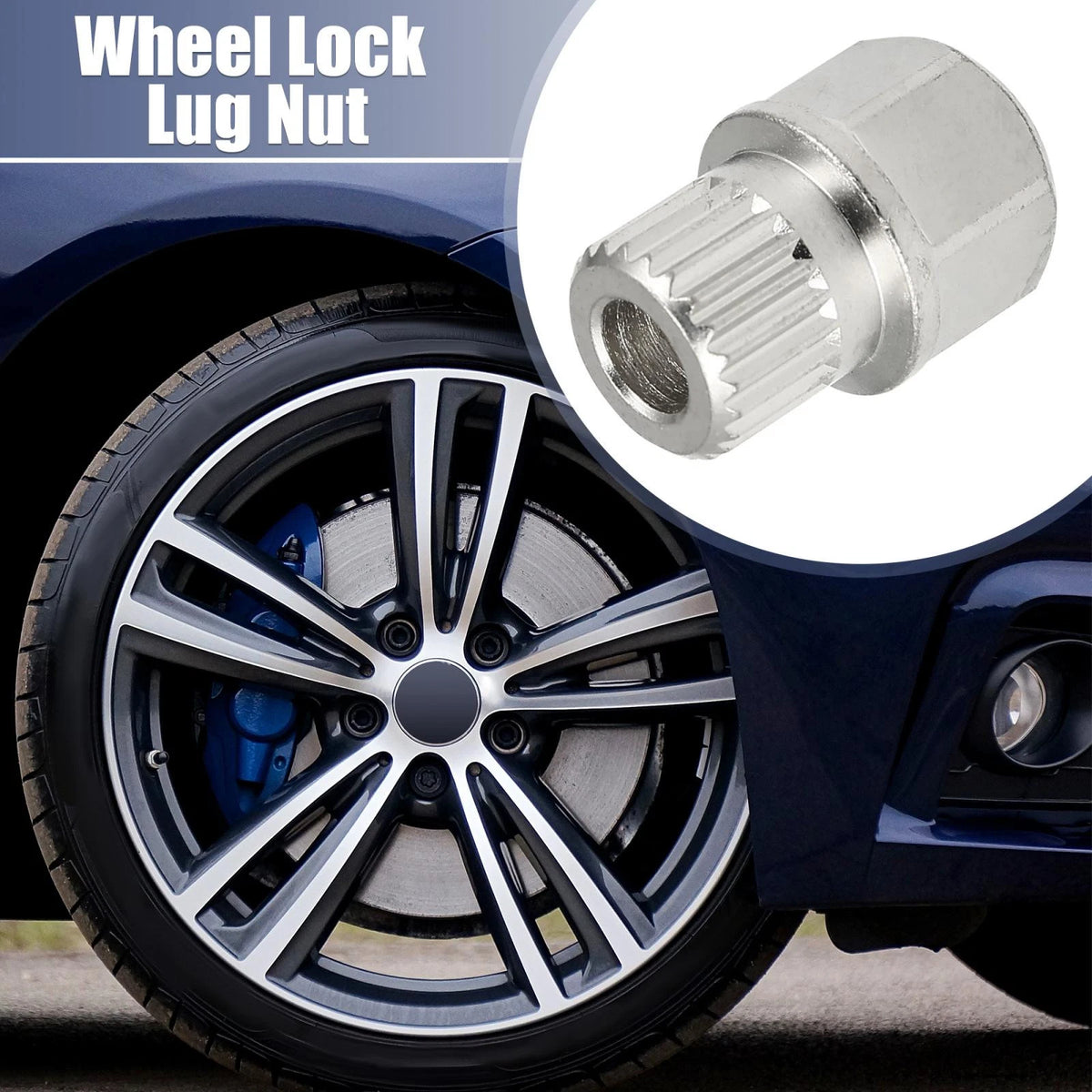 Hollow Car Anti-Theft Wheel Lock Lug Nut Key for BMW (2020-2023)