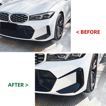 2 x Gloss Black Front Side Fog Light Trim Covers for BMW G20 G21 (2023-)