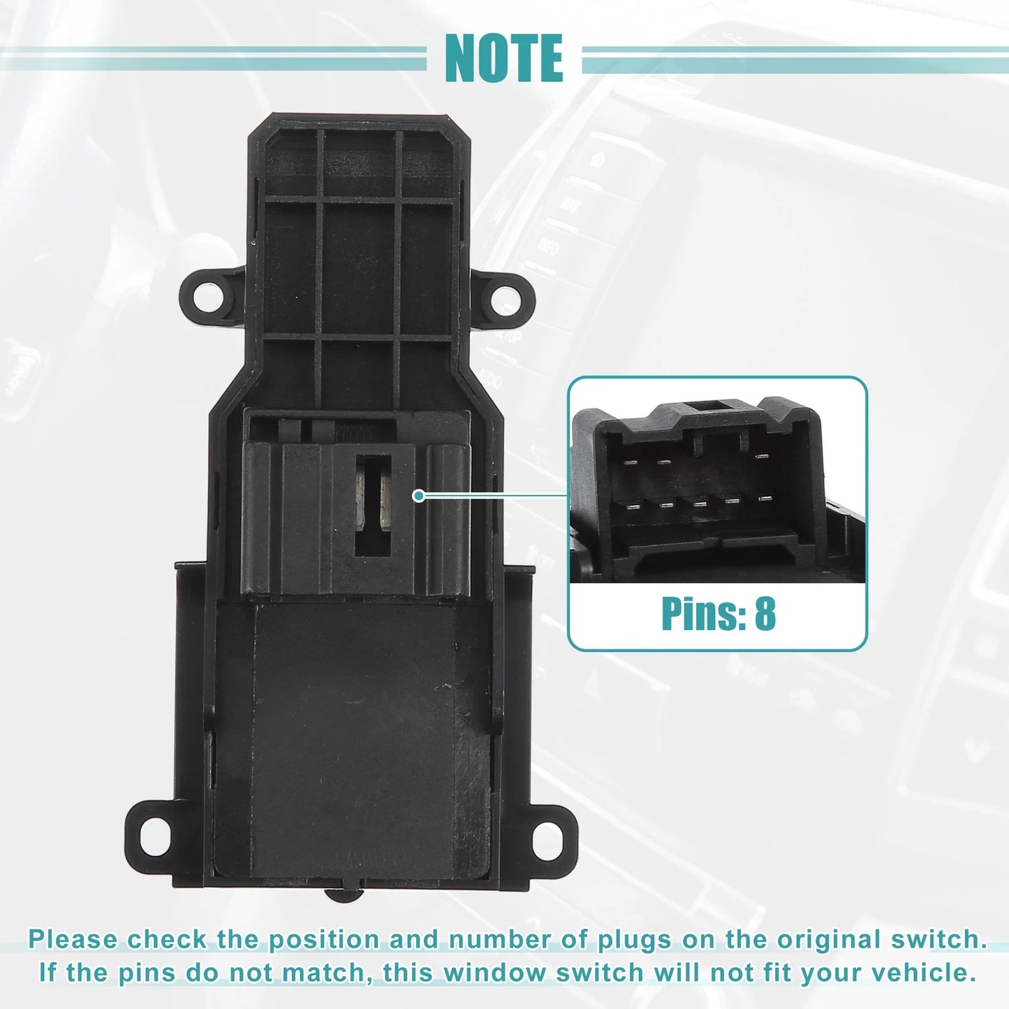 Passenger Side Power Window Switch for Honda Civic Coupe (2006-2011)