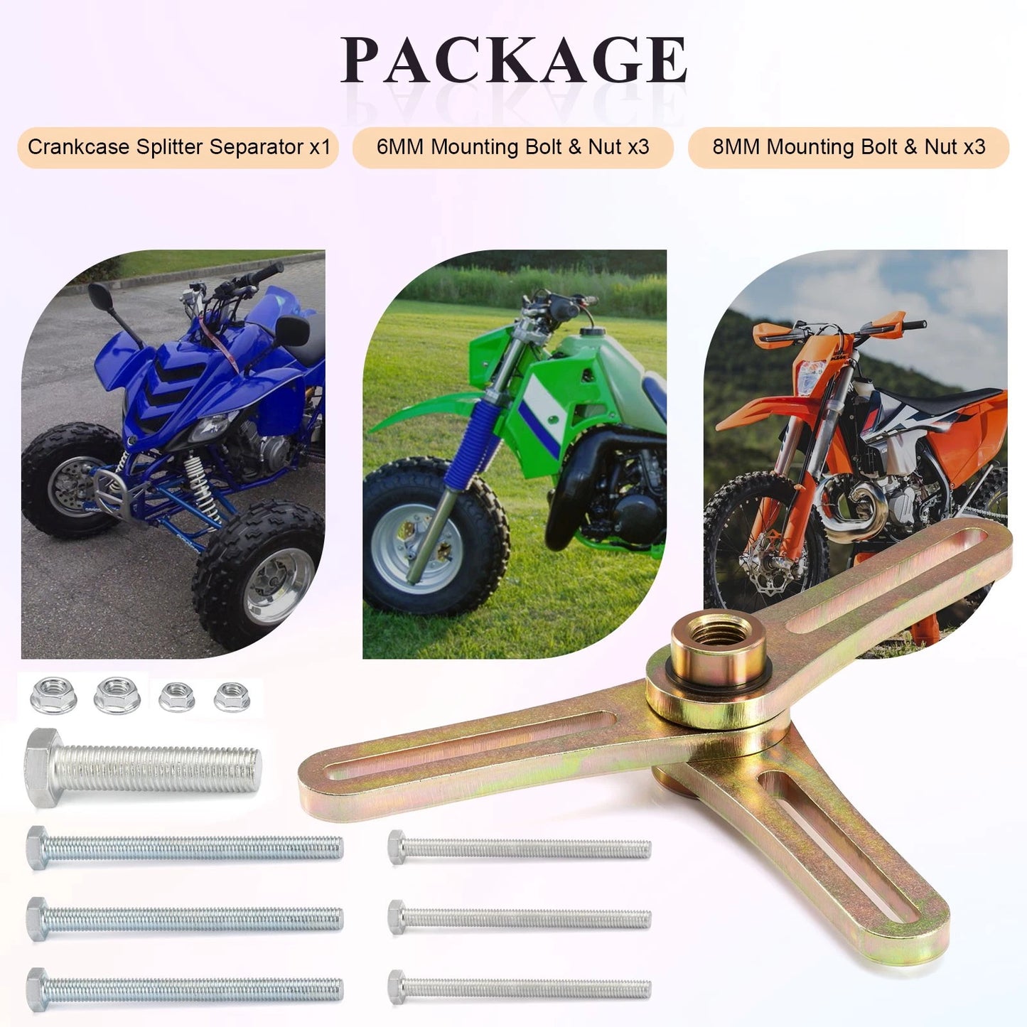Adjustable Crank Case Splitter & Puller Tool for Dirt Bike/ATV Steel