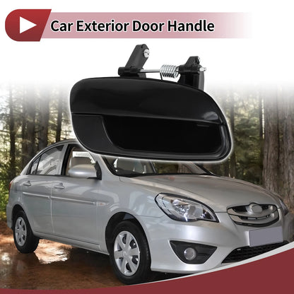 Exterior Door Handle for Hyundai Elantra Rear Right Black ABS (2011-2016)