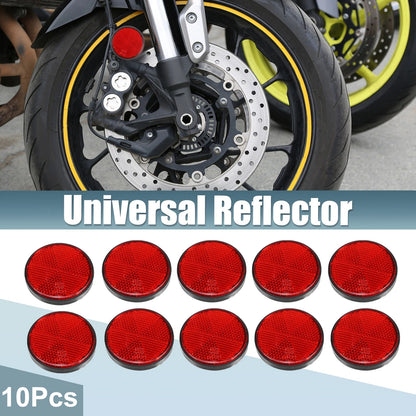 Reflector 10x Self-Adhesive Round Safety Spoke Reflective for Motorcycle