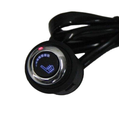 2 x Round Hi-Lo 6 Level Car Seat Heating Pad Button Switch Kit for Universal Cars