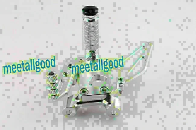Ducati 1199 Adjustable Rearset Footpegs Silver for Enhanced Race Performance