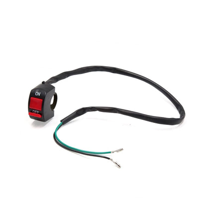 2 x Wires Headlight Switch ON-OFF Button for 7/8" Handlebar Motorcycle