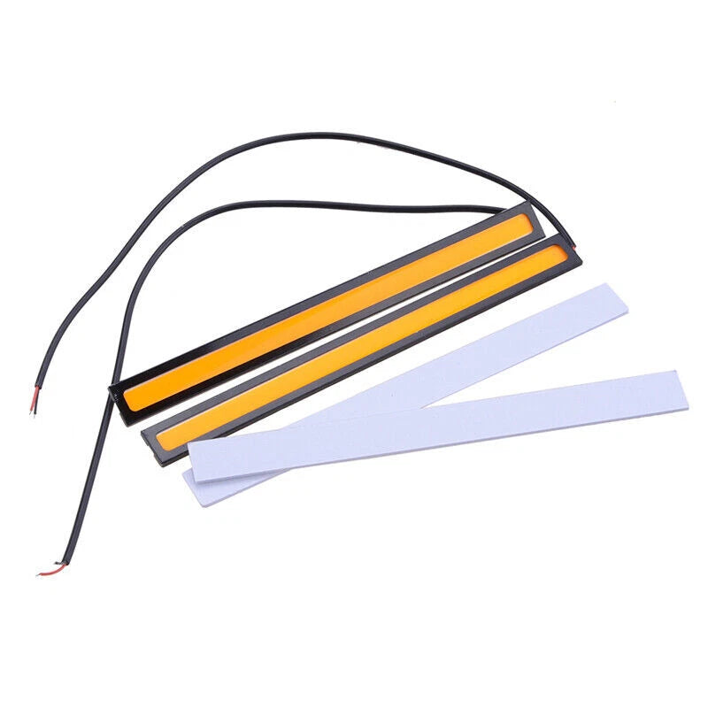 5 x Yellow LED Strip DRL Daytime Running Lights for Car - Waterproof
