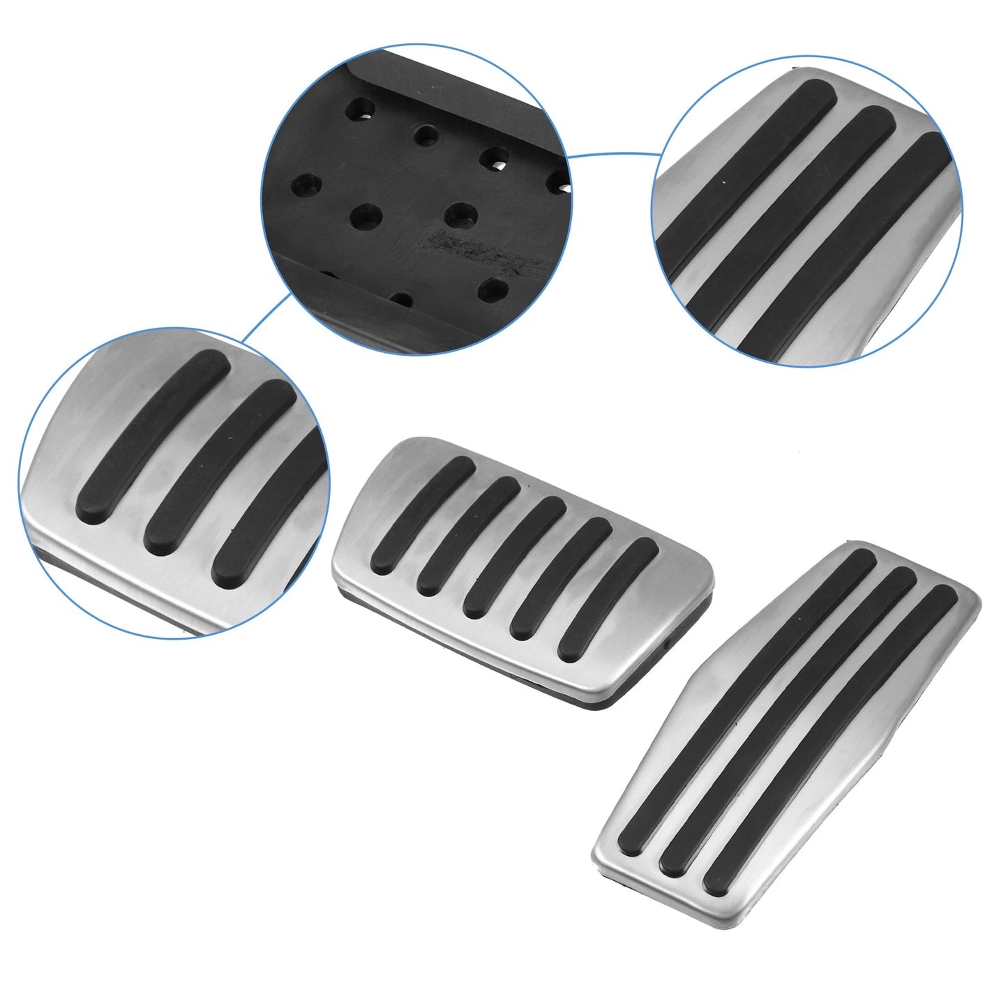2 x Brake Gas Accelerator Pedal Covers for Cadillac Buick