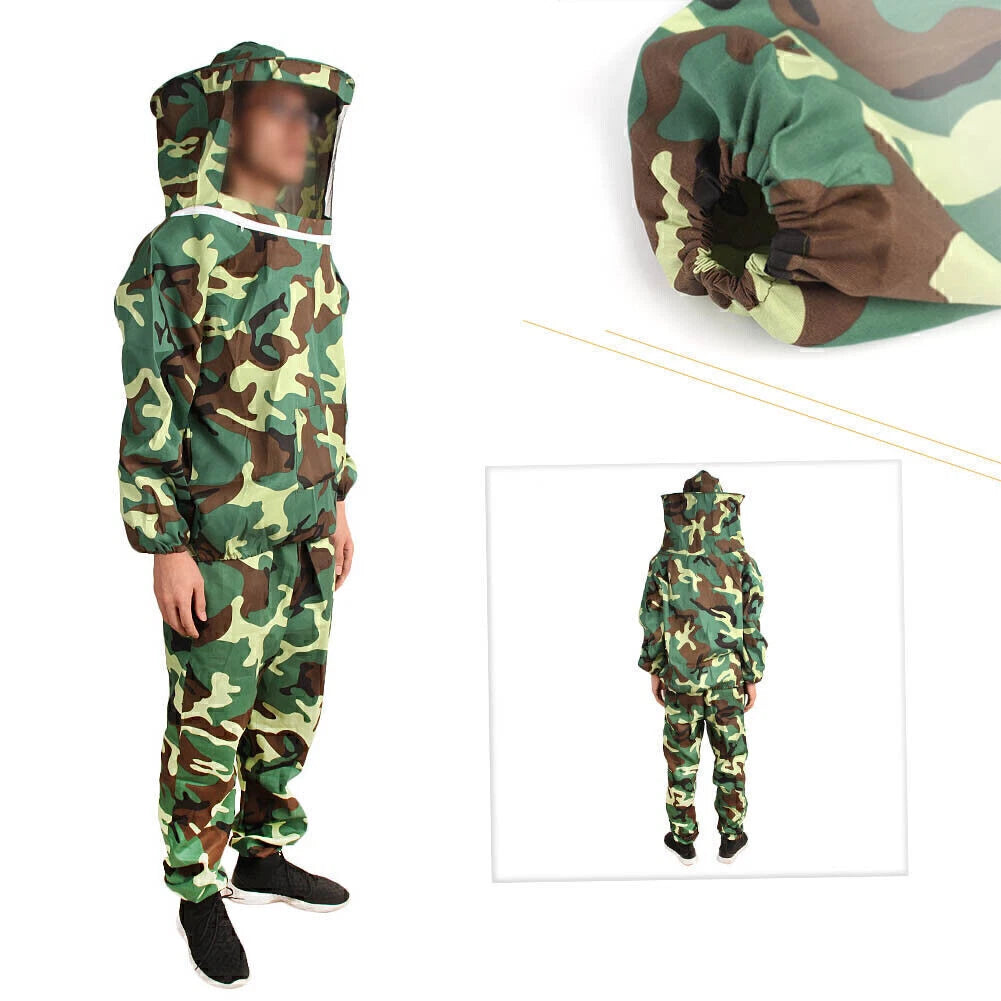 Camouflage Beekeeping Jacket & Pants Suit for Adults (2023)