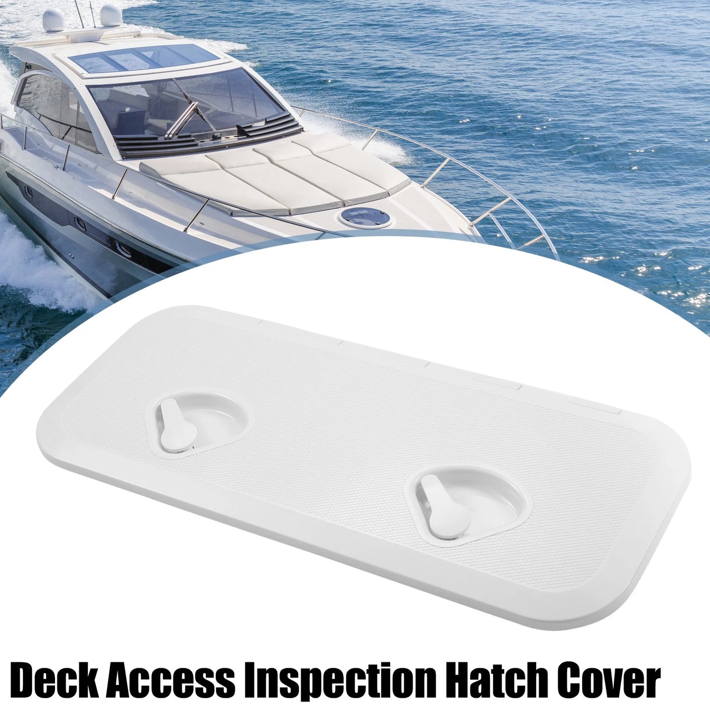 Hatch Cover 23.9 x 9.57 Marine Deck Access Hatch Cover for Boat White
