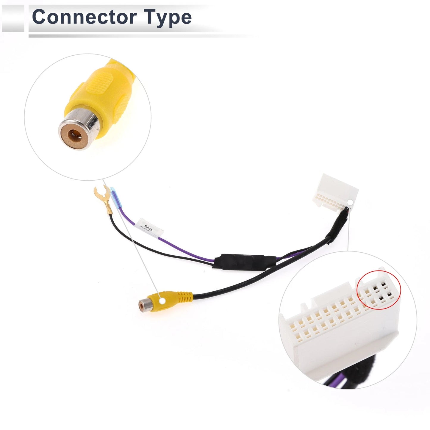Rear View Camera Adapter Wire Harness Cable for Toyota