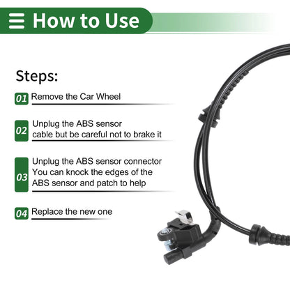 ABS Wheel Speed Sensor for Peugeot 308 (2008-2017)