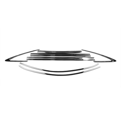10 x Titanium Black Window Moulding Seal Strips for Benz GLE Coupe (2021-2023)
