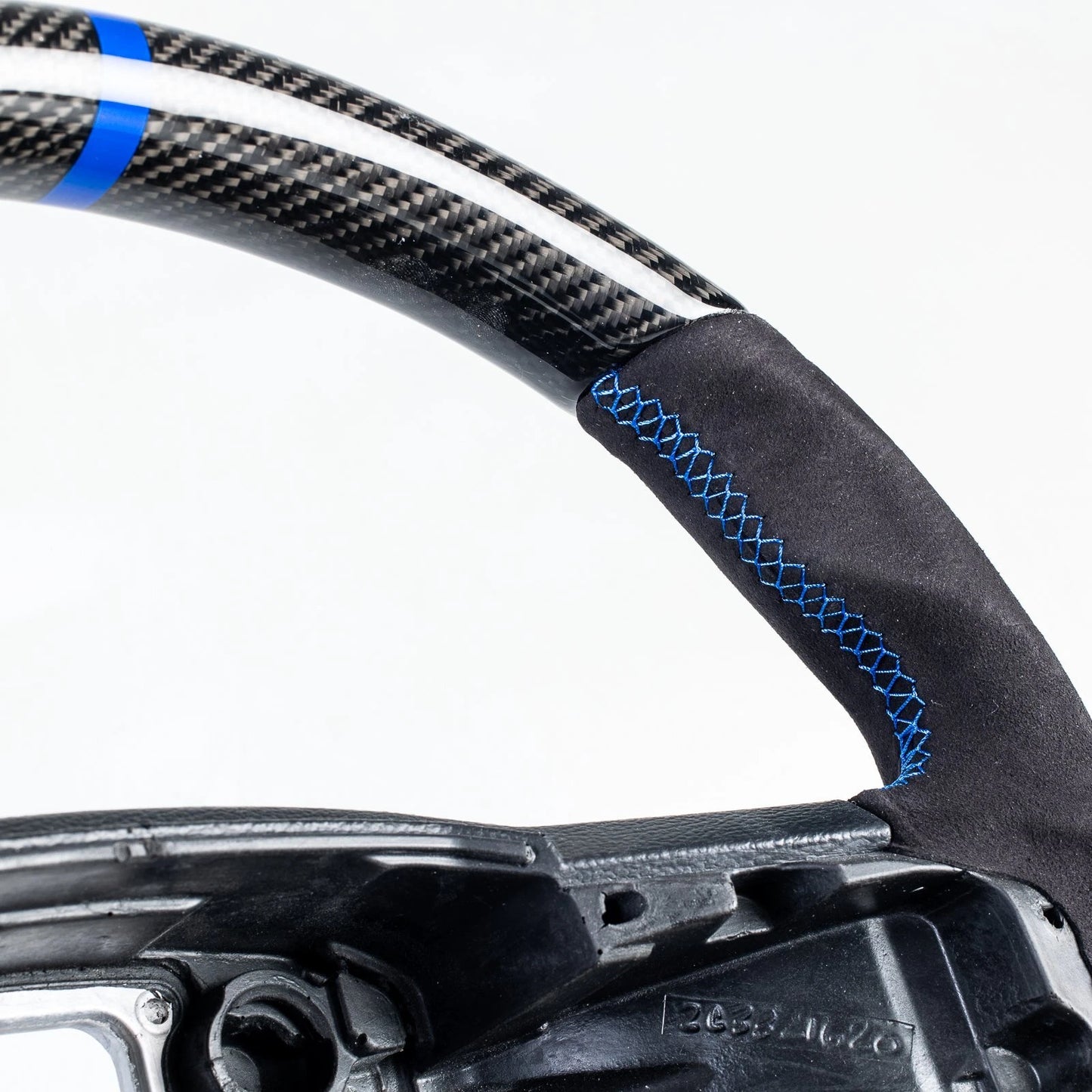 Steering Wheel Suede Blue for Ford F150 F250 F350 F450 (2015-2022)