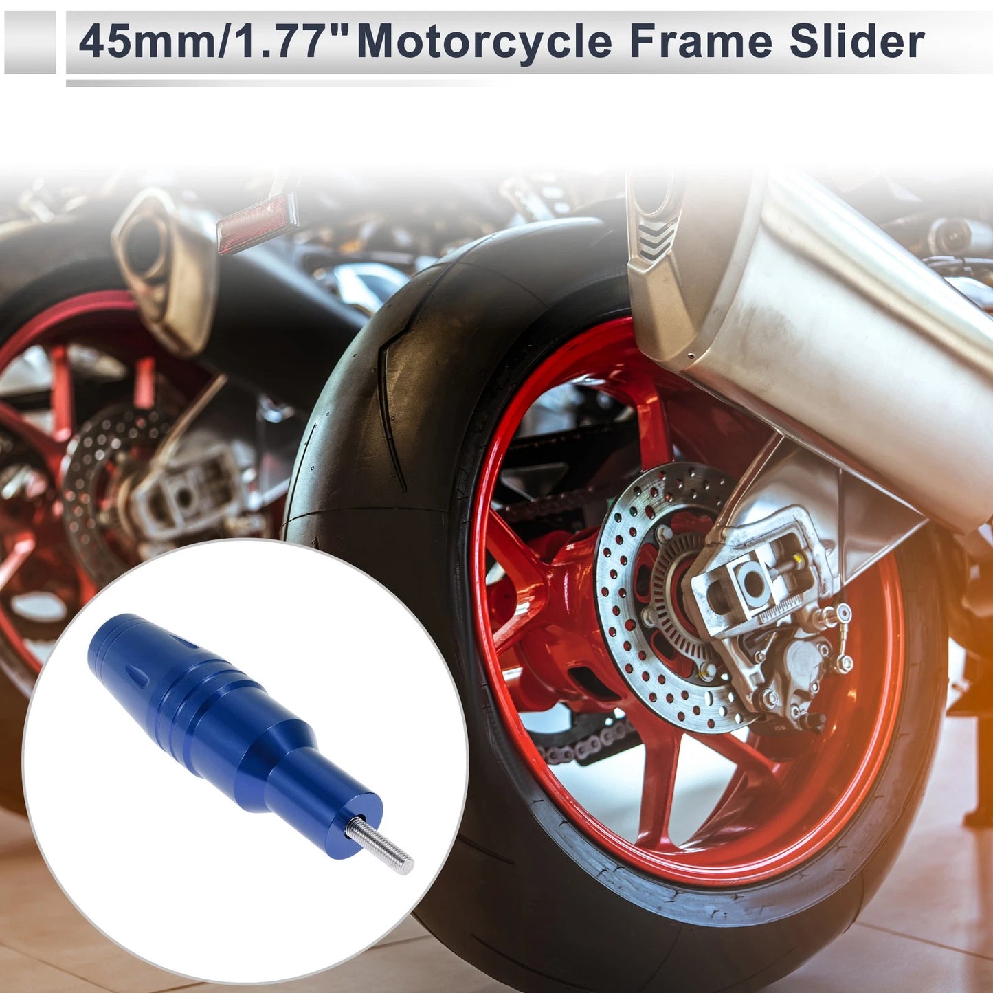 Aluminum Alloy Motorcycle Slider Frame / 1 Set / Blue for Make Model