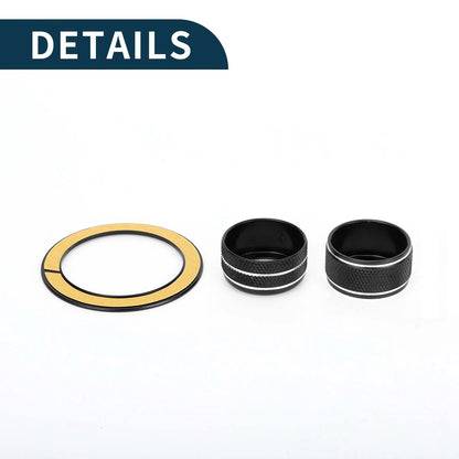 Engine Start Mirror Knob Covers for Subaru WRX (2022-2023) - 4 Pcs Black