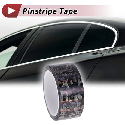 Pinstripe Tape 40mmx8.5m Laser Silver Tone for Car