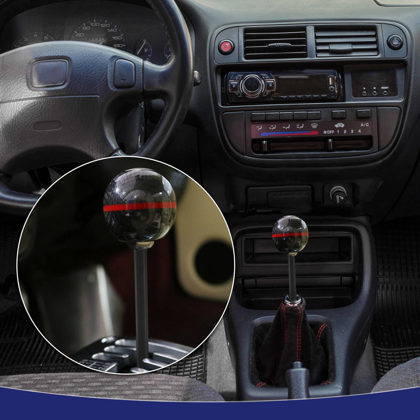 2" Gear Shift Knob Extender for Honda CRX (1984-1991)
