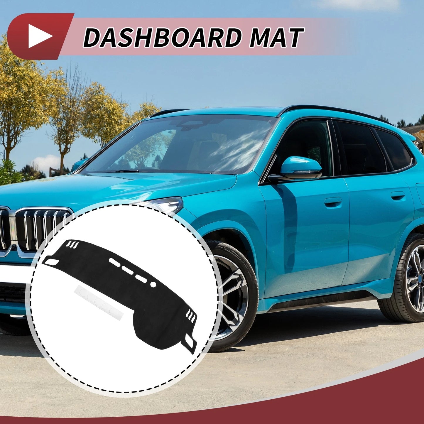 Dashboard Cover Mat for Nissan X-Trail T33 (2022-2024) Black Protector