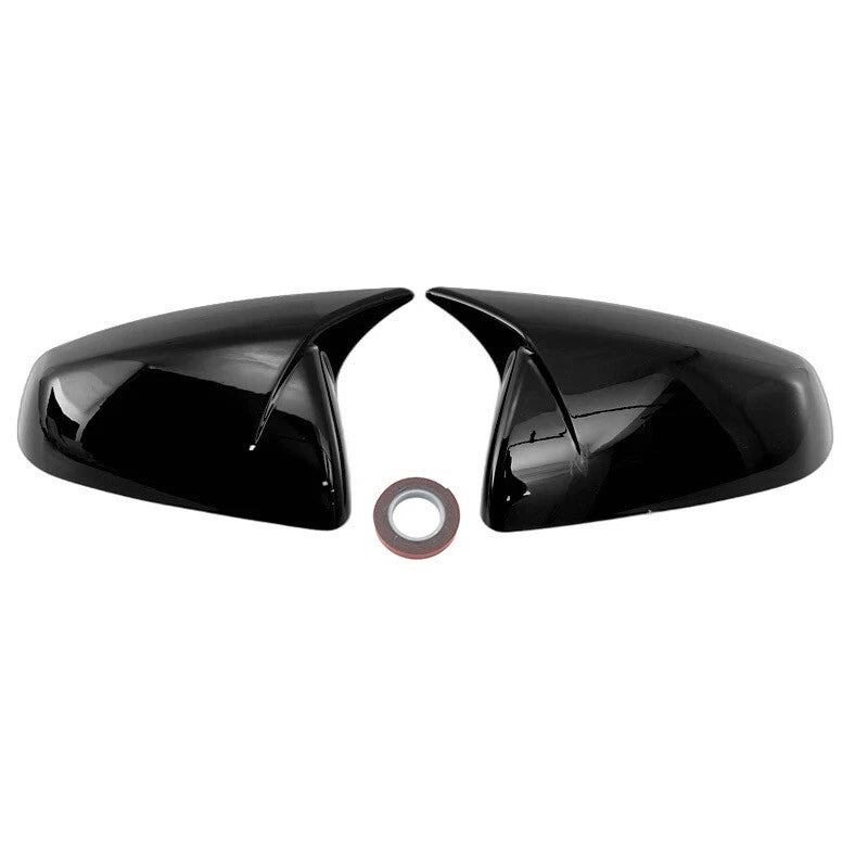 Gloss Black Ox Style Side Mirror Cover Caps for Cadillac SRX (2010-2016)