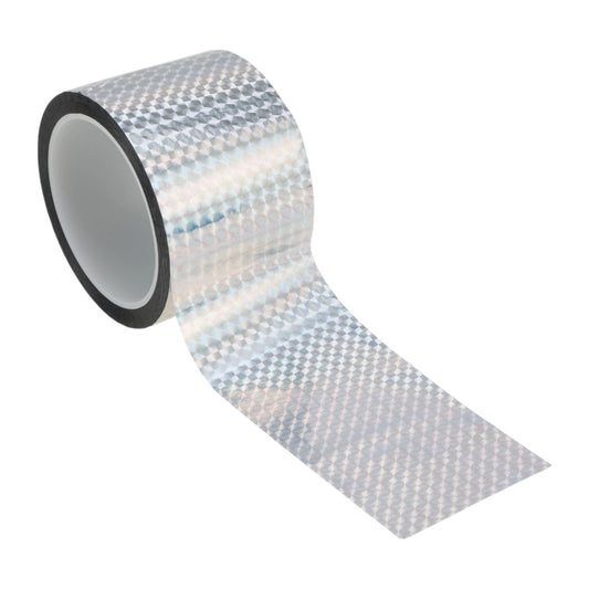 Pinstripe Tape 70mmx50m for Car, Motorcycle and Boat Laser Silver Tone