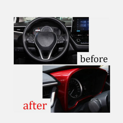Red Dashboard Frame Cover Trim for Toyota Corolla Hatchback (2019–2023)