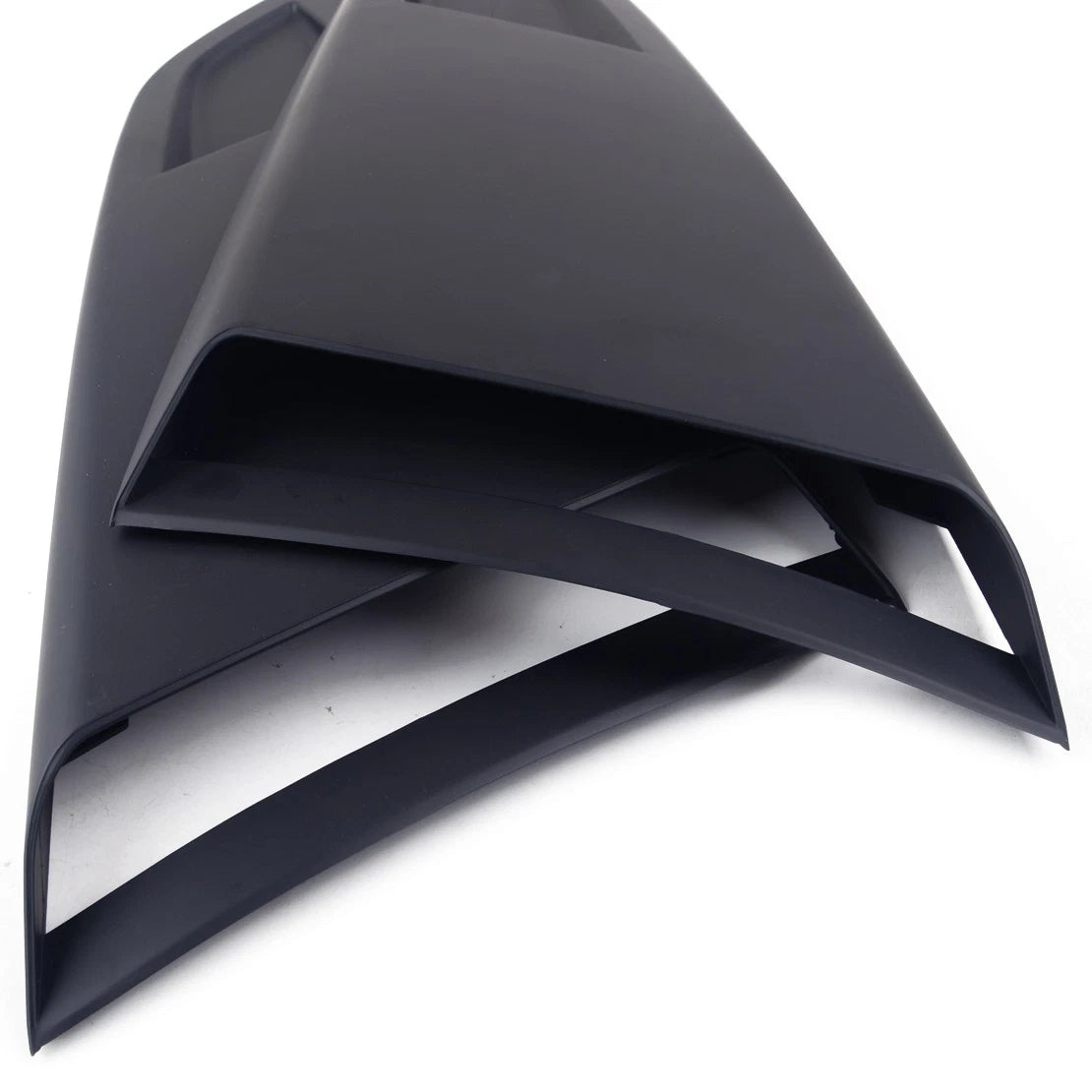 2 x Rear Louver Vent Air Scoop Covers for Ford Mustang (2015-2018) Black