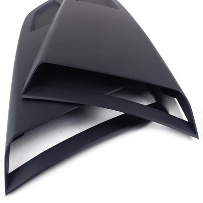 2 x Rear Louver Vent Air Scoop Covers for Ford Mustang (2015-2018) Black