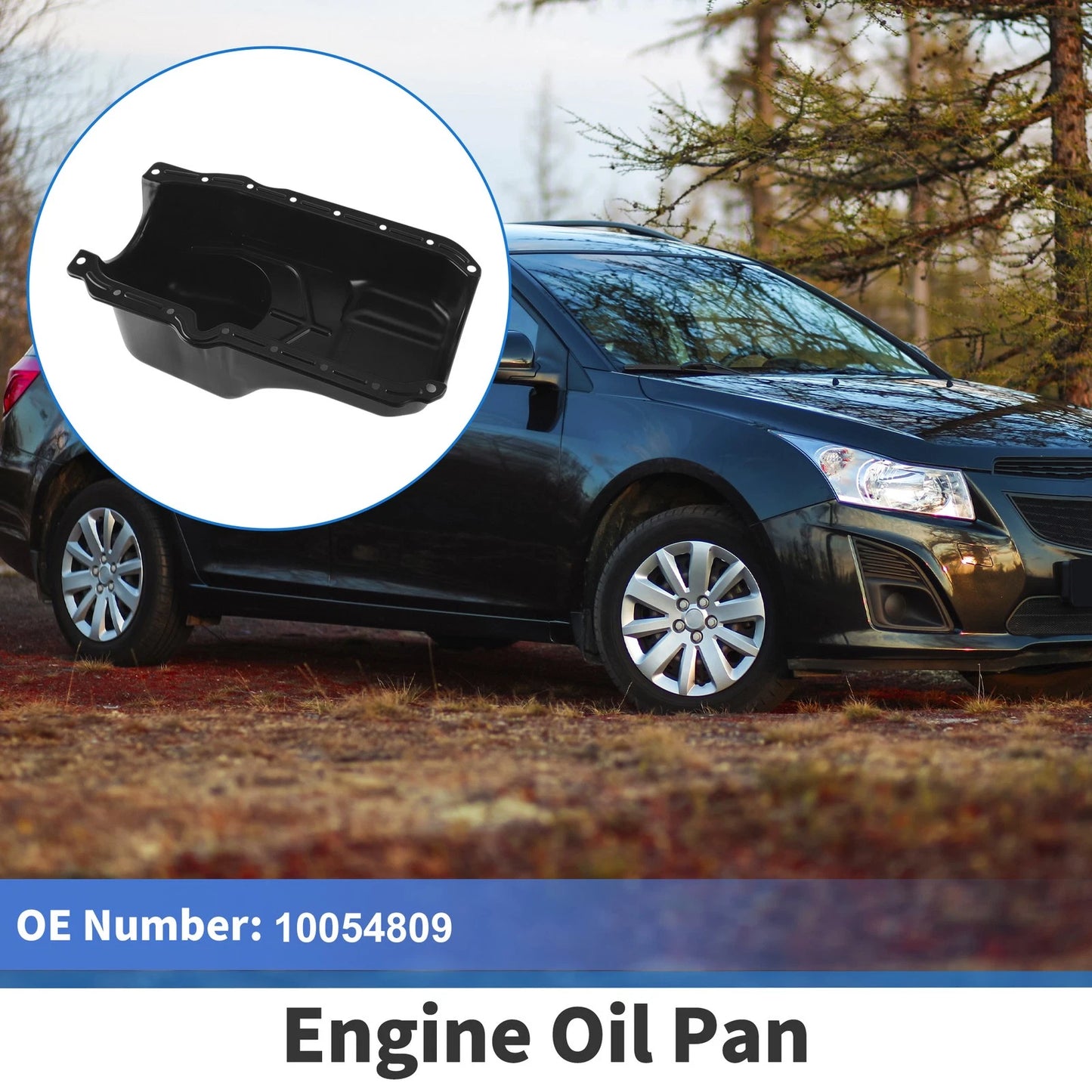 1 Pcs Engine Oil Pan for Chevrolet Astro Iron Black (1986-1995)