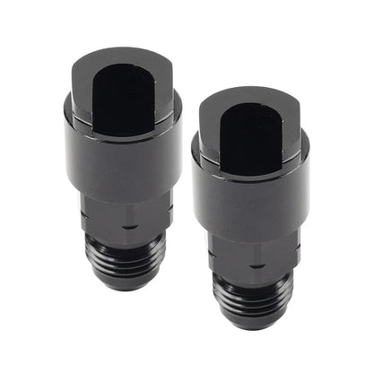 Black 6AN Male to 5/16" EFI Fuel Rail Adapter Fitting for Car Model