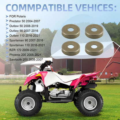 Front A-Arm Bushing Cap Set of 4 for Polaris Sportsman 110 (2016-2021)