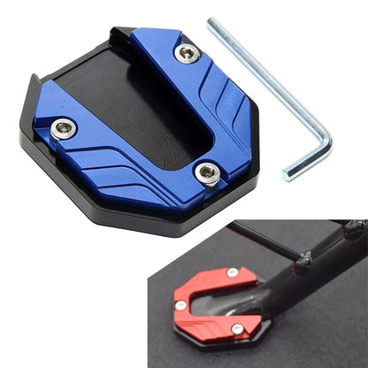 Blue Kickstand Extender Foot Side Stand Pad for Motorcycle