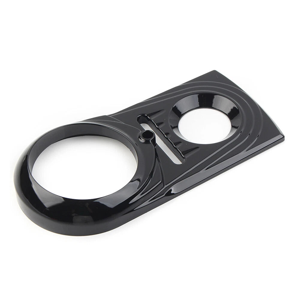 Black Dash Panel Insert Cover Trim for Harley Softail FLSTC & Street Glide (2000-2023)