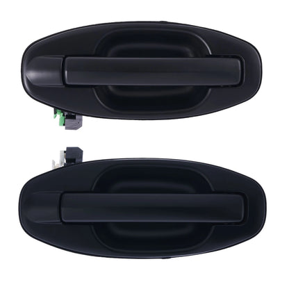 2pc Rear RH & LH Outer Door Handle Black for Hyundai Santa Fe SM (2000–2005)