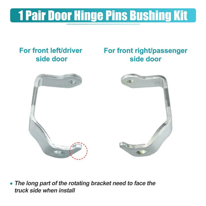 1 Pair Front Door Hinge Pin Bushing Repair Kit for GMC Chevrolet