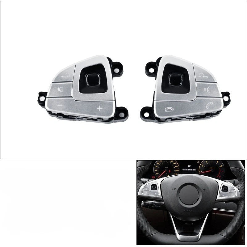 2 x Steering Wheel Switch Button Set for Benz E-Class W213 W238 (2016–2018)