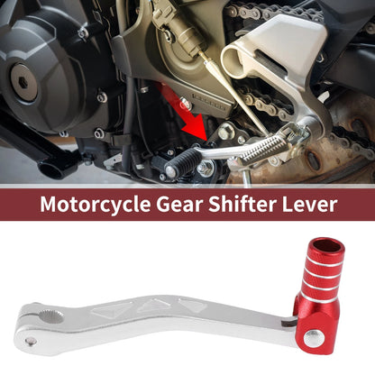 Folding Motorcycle Gear Shifter Levers for Yamaha TTR 50cc Siver Tone Red