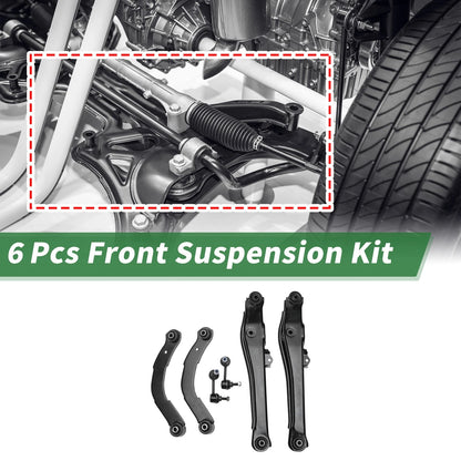 6 x Rear Upper Control Arm Lateral Link for Jeep Compass (2007 - 2009)