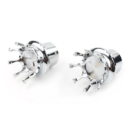 Front Axle Nut Cover Silver Bolt Cap for Harley XL 1200 Dyna Touring (2004-2023)