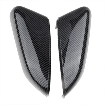 2 x Carbon Fiber Mirror Cover Caps for Land Rover Range Rover Sport LR2 LR4 (2010-2014)
