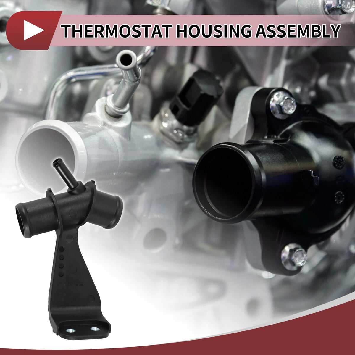 Engine Coolant Thermostat Housing for Toyota Corolla L4 1.8L (2009-2017)