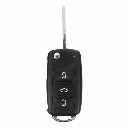 Car Key 3 Buttons 434MHz ABS Black Battery Remote Key for Car