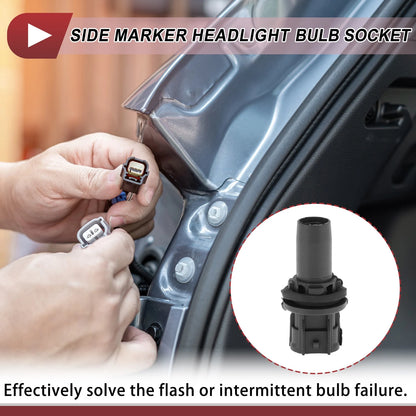 Headlight Side Marker Lamp Socket 2 x for Toyota 4Runner (2013-2021)