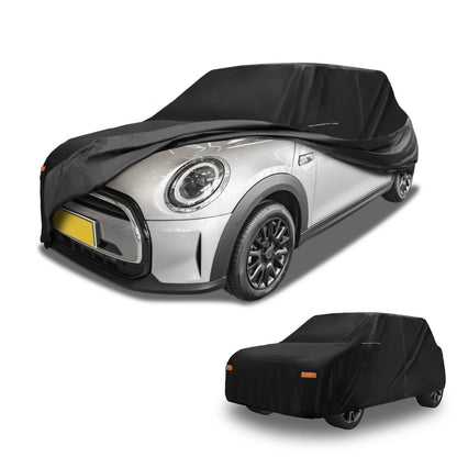 Waterproof All Weather Car Cover for Mini Cooper 4 Door (2002-2021) Black 210D-PU