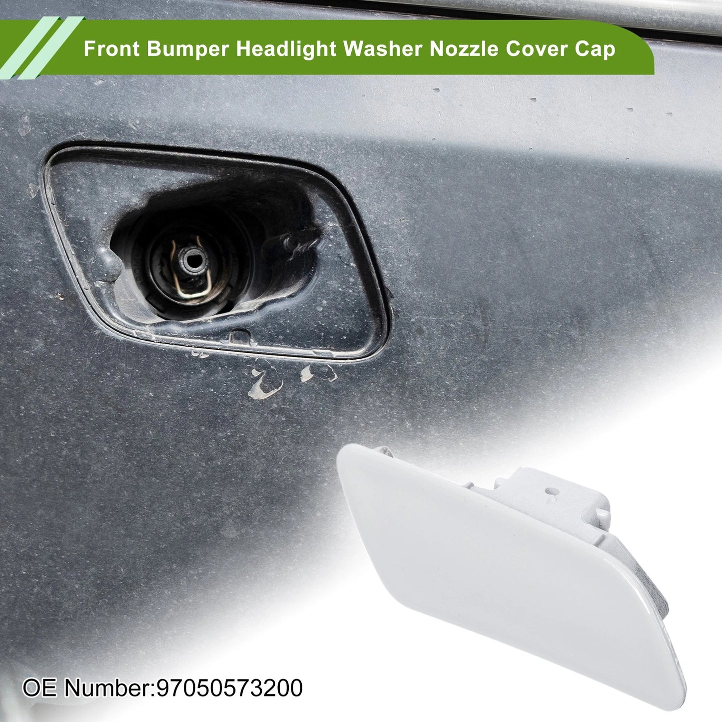 Washer Nozzle Cover Cap for Porsche Panamera (2014-2016) White