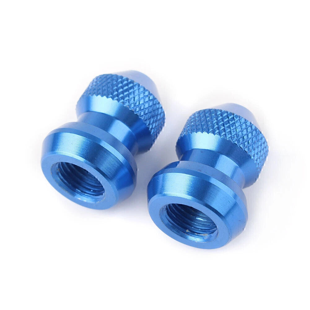 Blue Universal Tyre Air Valve Caps for Car Truck Motorcycle Bike