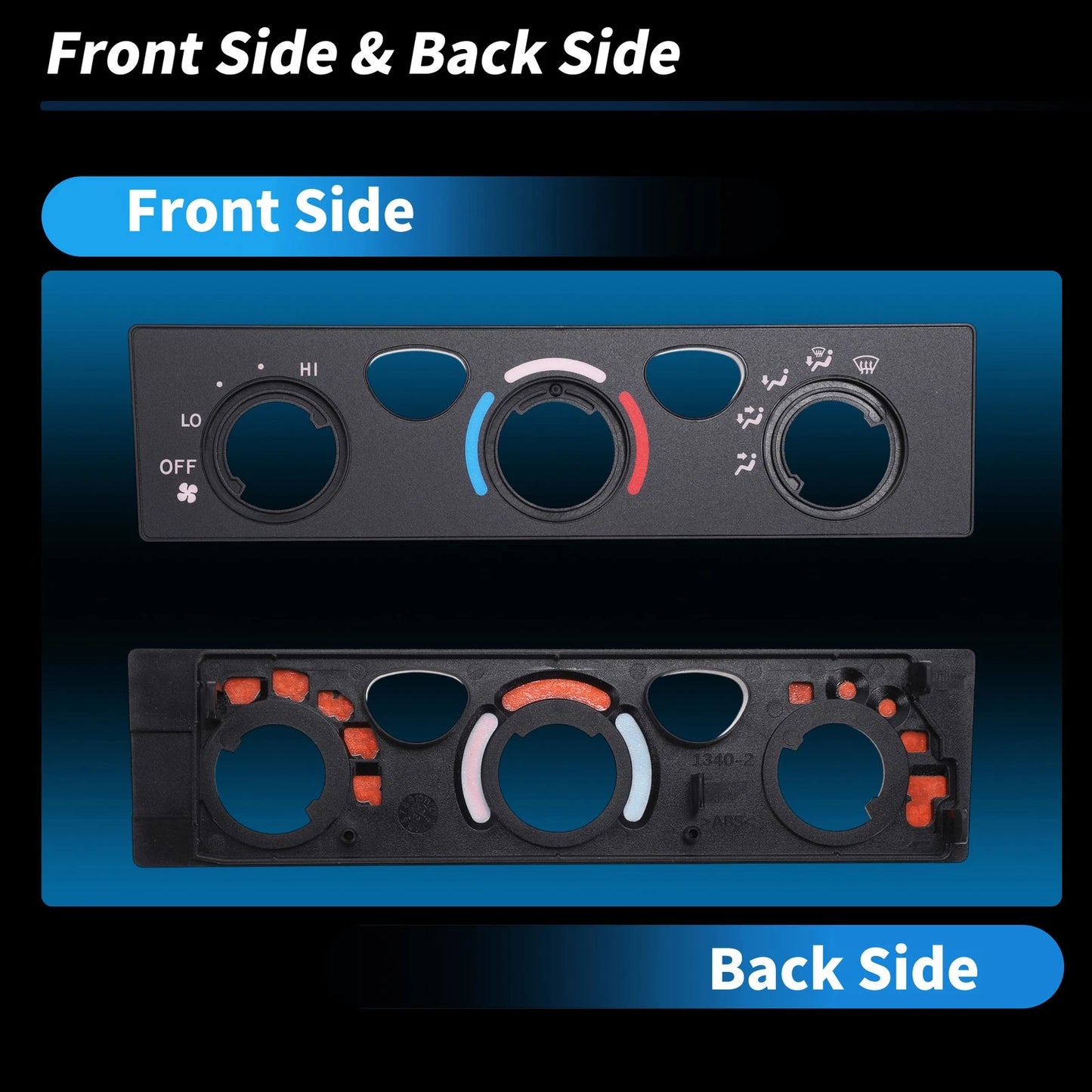 A/C Climate Heater Control Panel Plate for Toyota 4Runner (2003-2009)