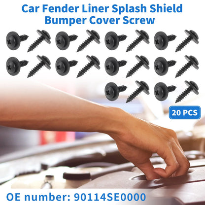 20 x Car Fender Liner Splash Shield Bumper Cover Screws for Honda Accord (06-07)