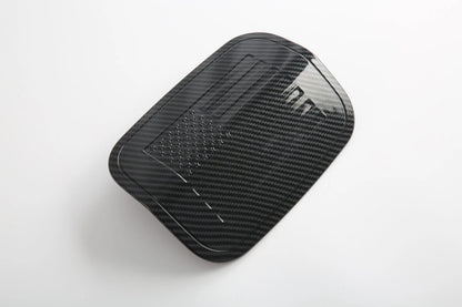 Carbon Fiber Rear Oil Lid Fuel Gas Tank Cover Trim for Dodge Charger (2016-2021)